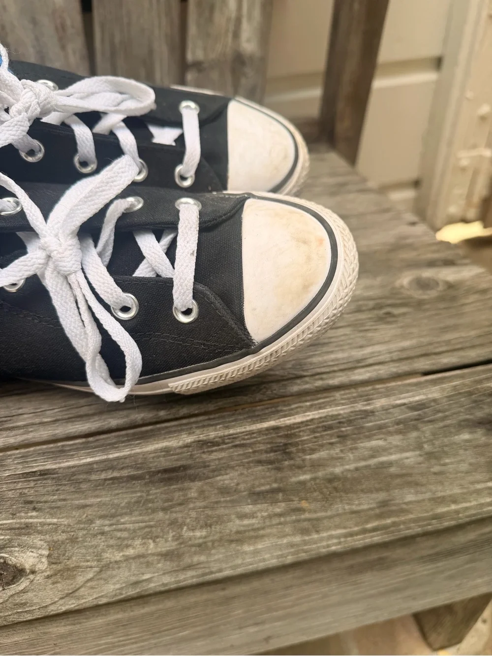 Converse Chuck Taylor Kids High-Top Canvas Sneakers in Blue and Black size 6.5